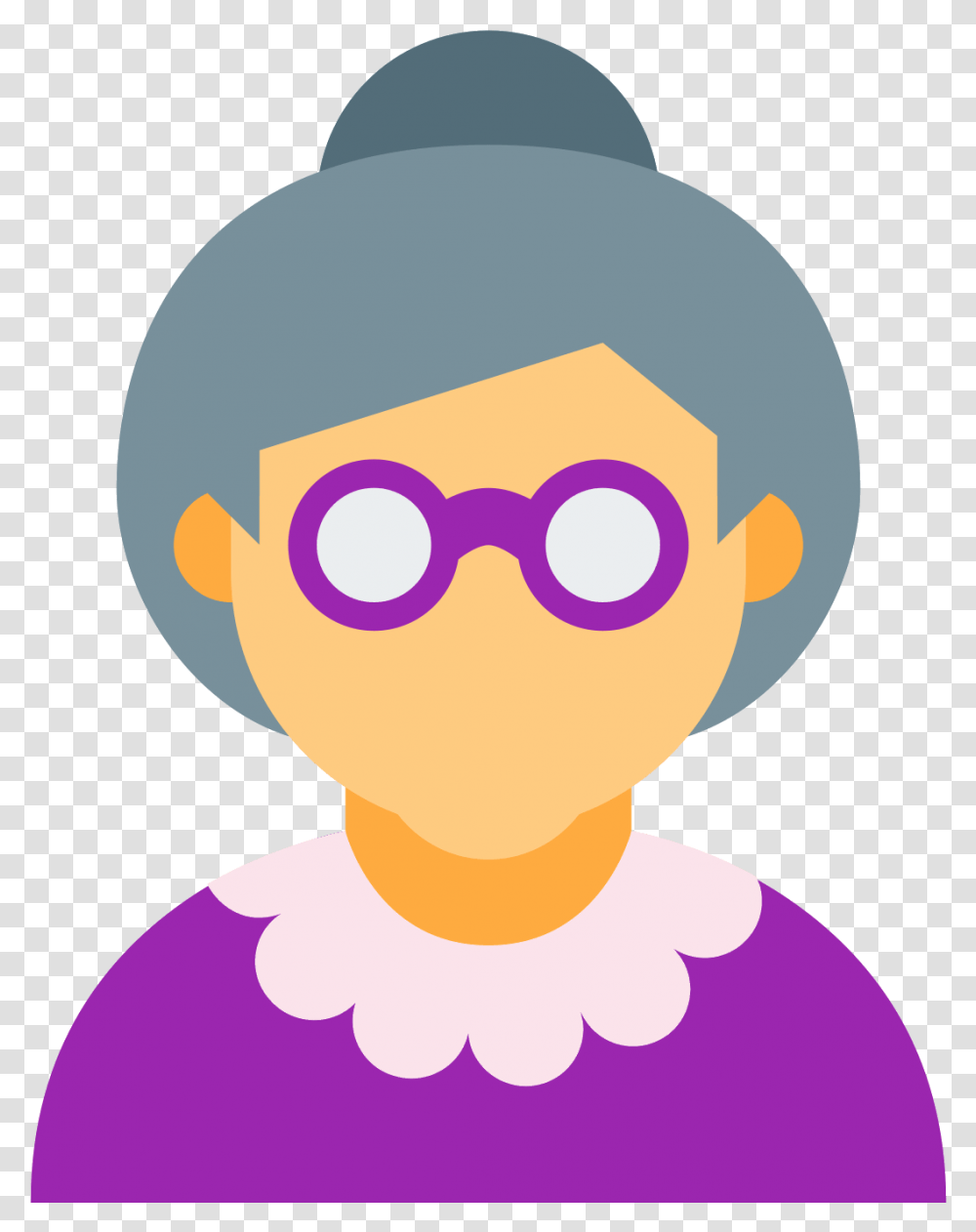 Woman Computer Old Age Icons Free Photo Clipart Old Woman Icon, Rattle Transparent Png