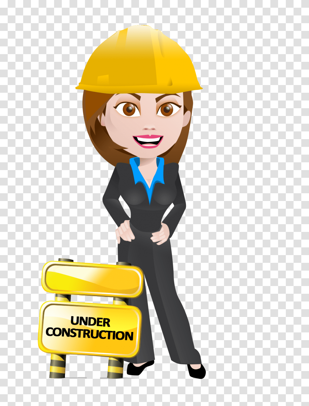 Woman Construction Worker Clipart, Apparel, Hardhat, Helmet Transparent Png