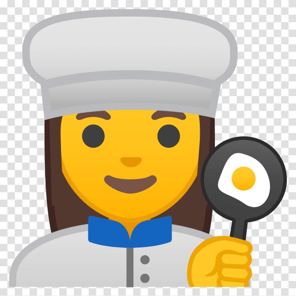 Woman Cook Icon Noto Emoji People Profession Iconset Google Icon, Chef, Tape Transparent Png