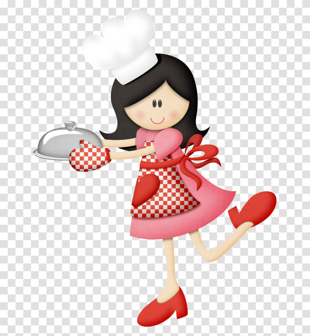 Woman Cooking Clipart Imagen De Cocinera Animada, Chef, Performer, Toy, Elf Transparent Png