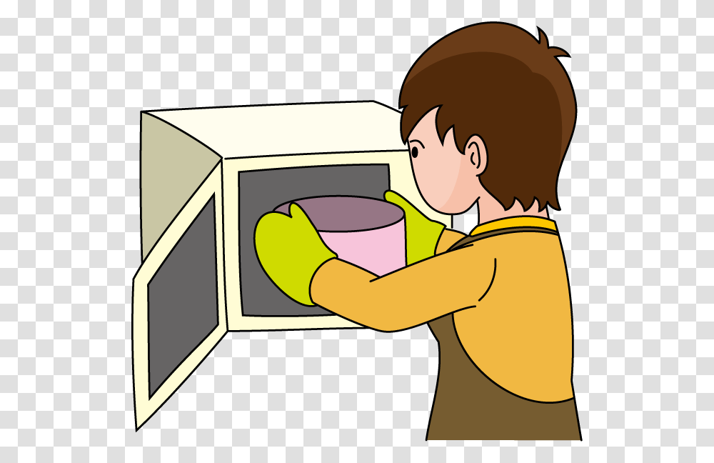Woman Cooking Clipart Using Microwave Clipart, Person, Human, Washing, Smelling Transparent Png