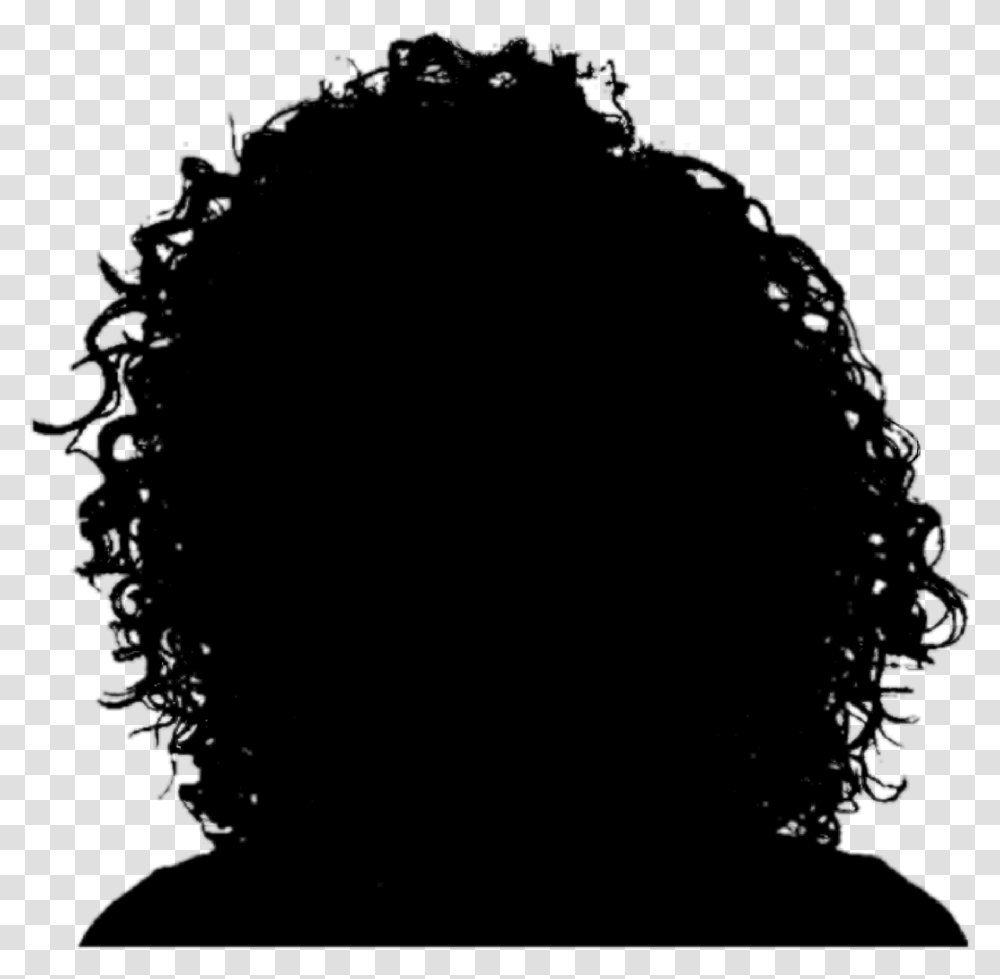 Woman Curly Hair Silhouette Curly Hair Girl Silhouette Transparent Png
