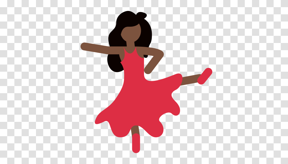 Woman Dancing Emoji With Dark Skin Tone Meaning And Pictures, Dance Pose, Leisure Activities, Performer, Flamenco Transparent Png