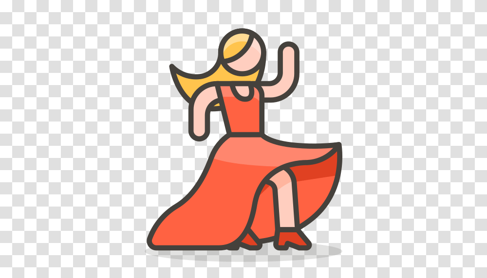 Woman Dancing Icon Free Of Free Vector Emoji, Chair, Furniture, Label Transparent Png