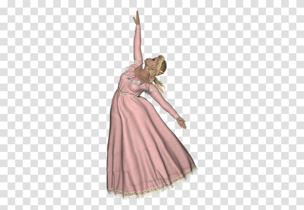 Woman Dancing In Gown, Evening Dress, Robe, Fashion Transparent Png