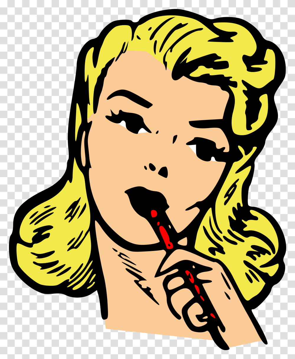 Woman Deep In Thoughts With Pencil Thoughts, Art, Graphics, Whistle, Drawing Transparent Png