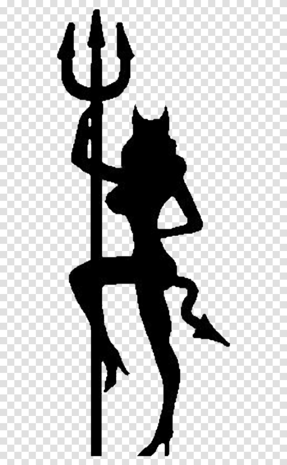 Woman Devil Shedevil Sexy Lady Girl Girls Stripper Stickers, Silhouette, Person, Stencil, Kneeling Transparent Png