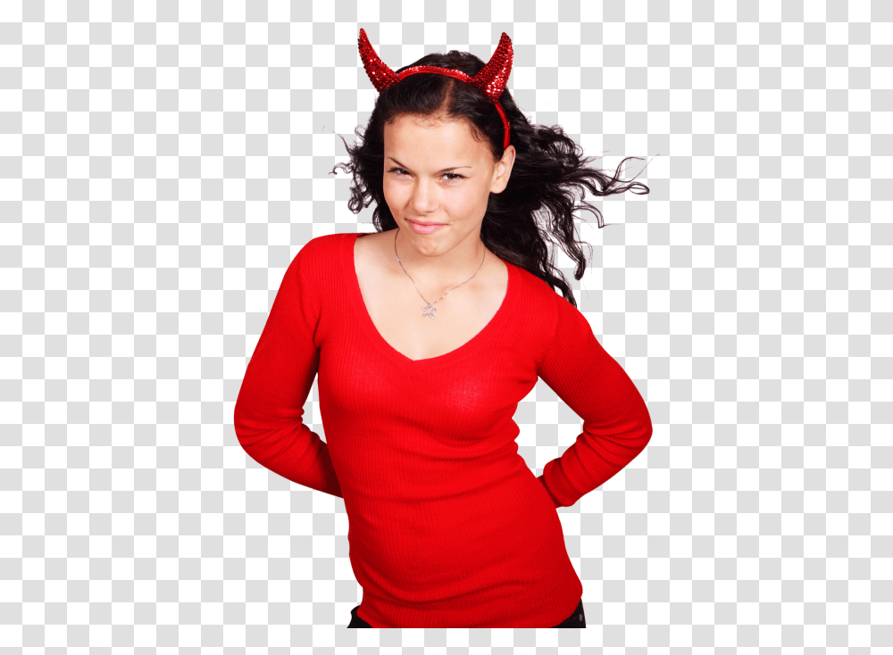 Woman Devil, Sleeve, Apparel, Long Sleeve Transparent Png