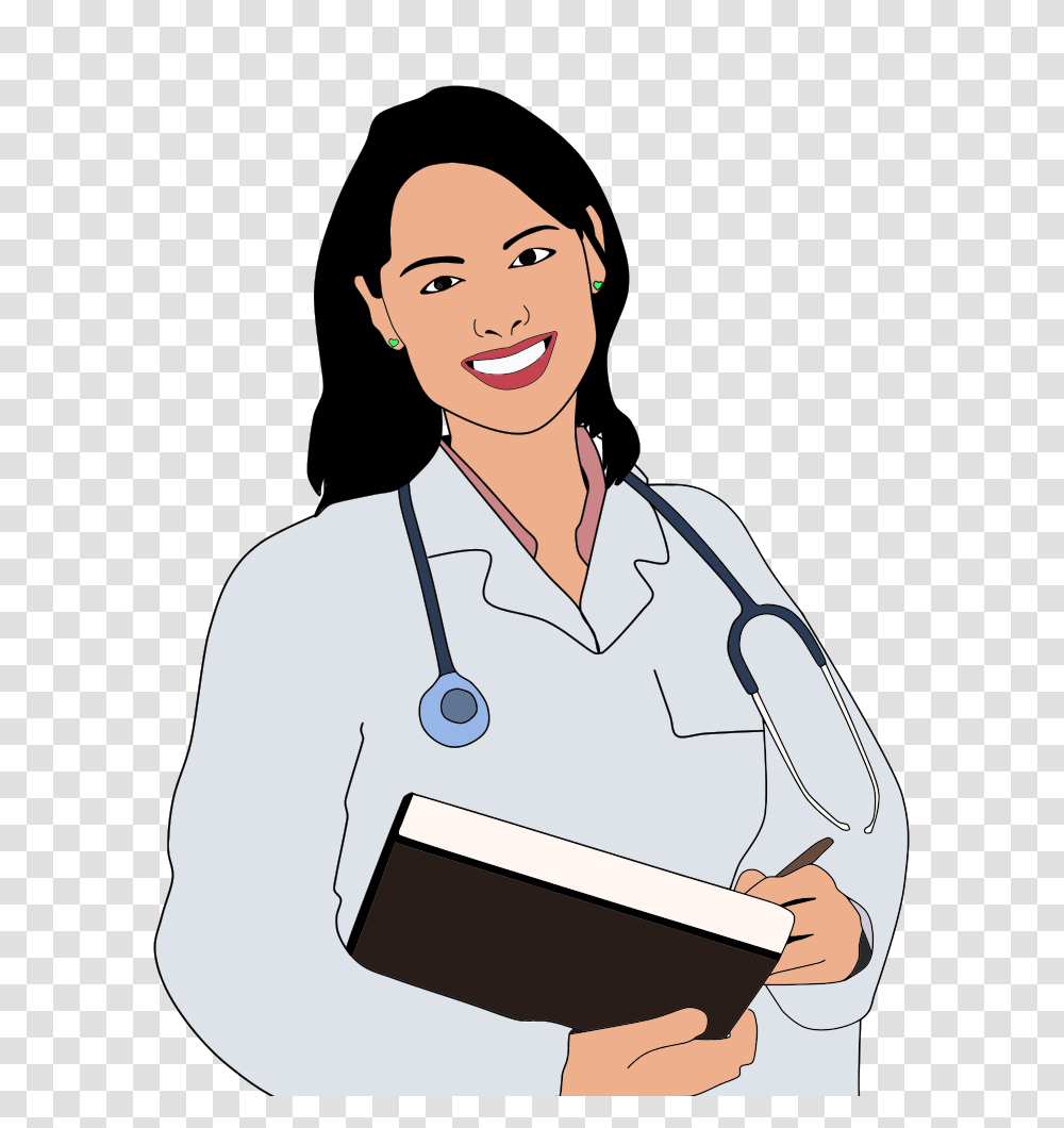 Woman Doctor Cartoon Clipart, Person, Human, Nurse Transparent Png