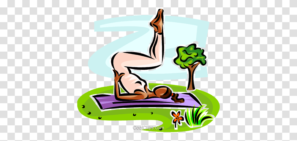 Woman Doing Yoga Royalty Free Vector Clip Art Illustration, Sport, Drawing, Fitness, Working Out Transparent Png