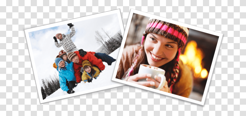 Woman Drinking Hot Chocolate, Person, Face, Collage, Poster Transparent Png