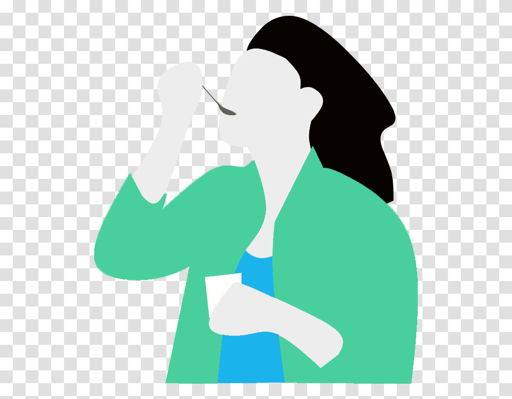 Woman Eating Tracey Burrows Wellness People Eating Illustration, Person, Sleeve, Clothing, Art Transparent Png