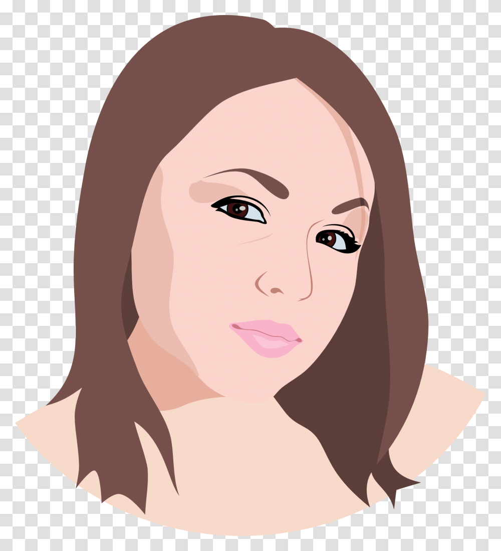 Woman Face Clipart, Person, Hoodie, Head, Smile Transparent Png