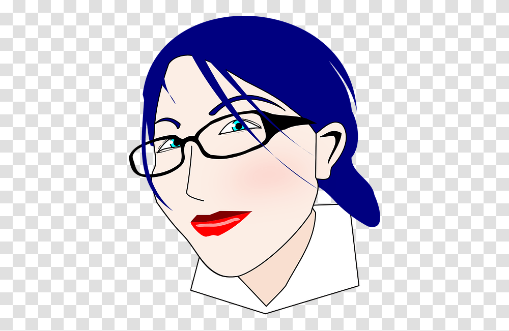 Woman, Face, Person, Head, Glasses Transparent Png