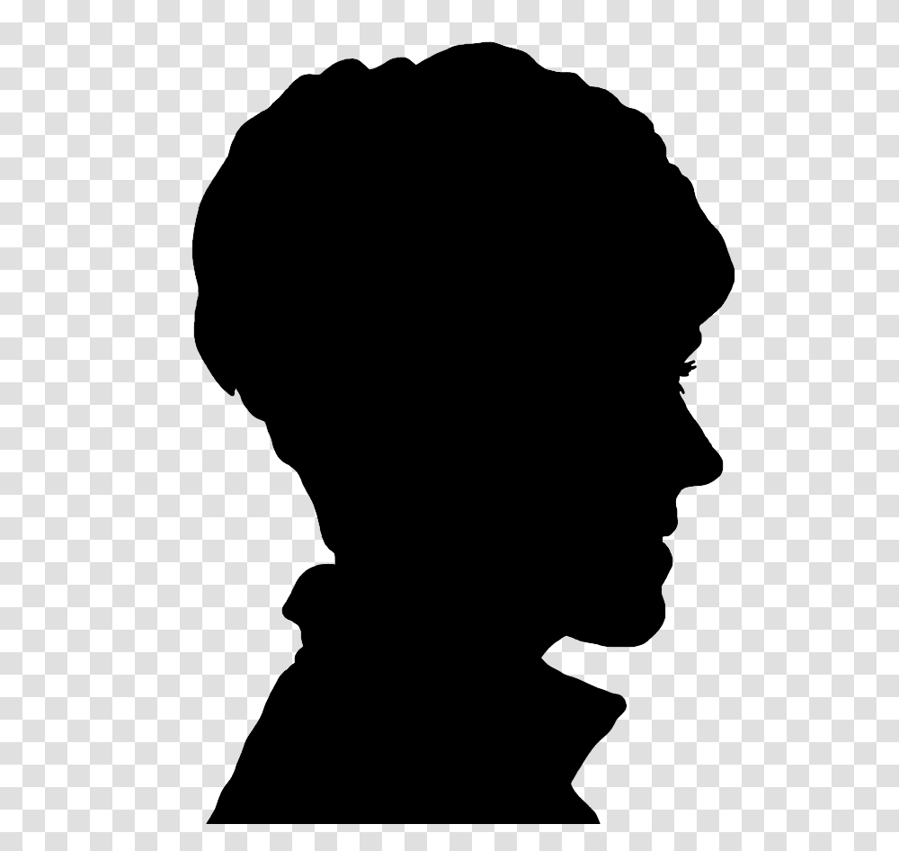 Woman Face Silhouette Image, Electronics, Phone, Rug Transparent Png