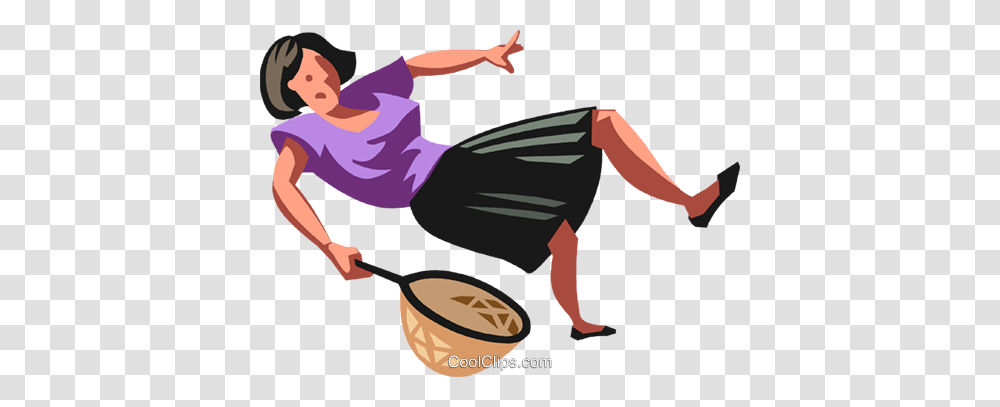 Woman Falling Royalty Free Vector Clip Art Illustration, Animal, Fish, Outdoors Transparent Png