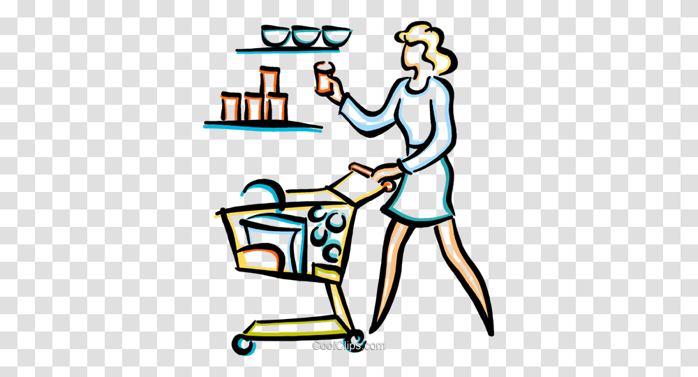 Woman Food Shopping Royalty Free Vector Clip Art Illustration, Outdoors, Water, Advertisement, Angler Transparent Png