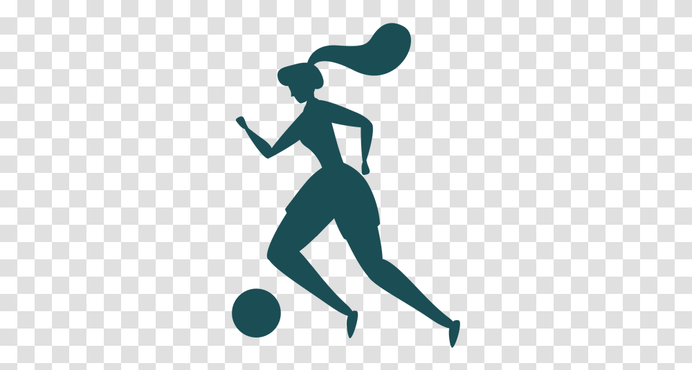 Woman Football Player Dribbling Silhouette Ad Affiliate Silueta Mujer Futbol, Symbol, Leisure Activities, Karaoke, Ninja Transparent Png