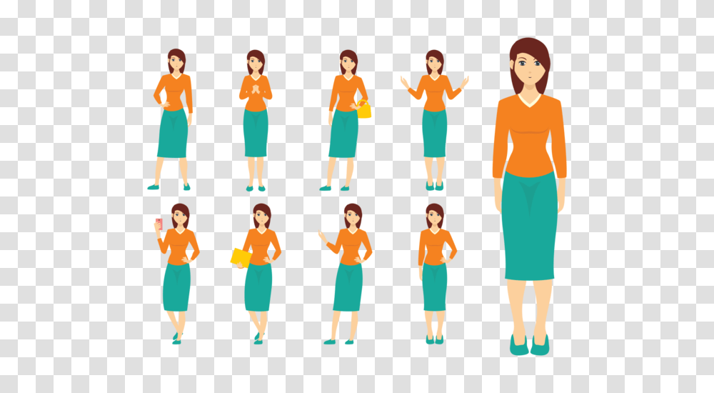 Woman Free Vector Art, Person, People, Shorts Transparent Png
