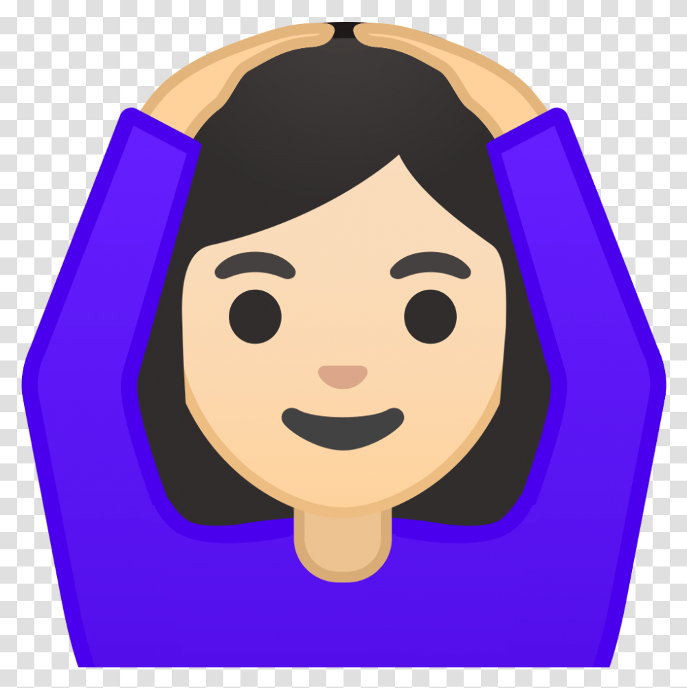 Woman Gesturing Ok Light Skin Tone Icon Raise Hand Emoji, Face, Nurse, Logo Transparent Png