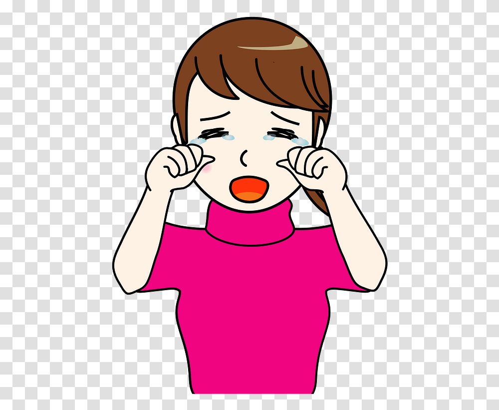 Woman Girl Crying Tears Clipart Girl Crying Clip Art, Mouth, Female, Finger, Face Transparent Png