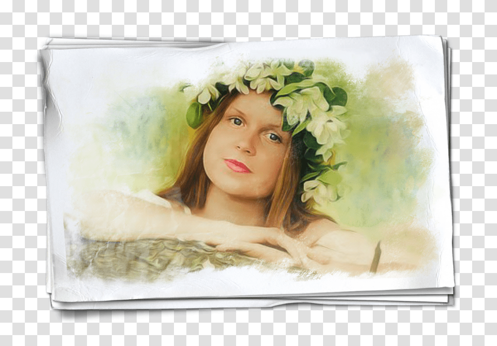 Woman Girl Flower Free Photo Watercolor Paint, Painting, Person, Face Transparent Png