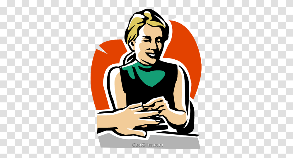 Woman Giving A Manicure Royalty Free Vector Clip Art Illustration, Logo, Trademark, Person Transparent Png