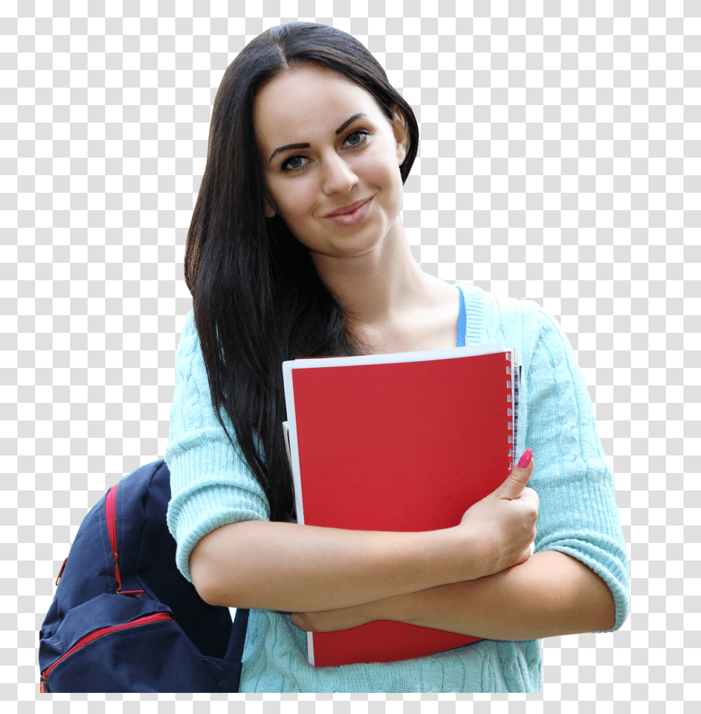 Woman Going To College, Student, Person, Human, Female Transparent Png