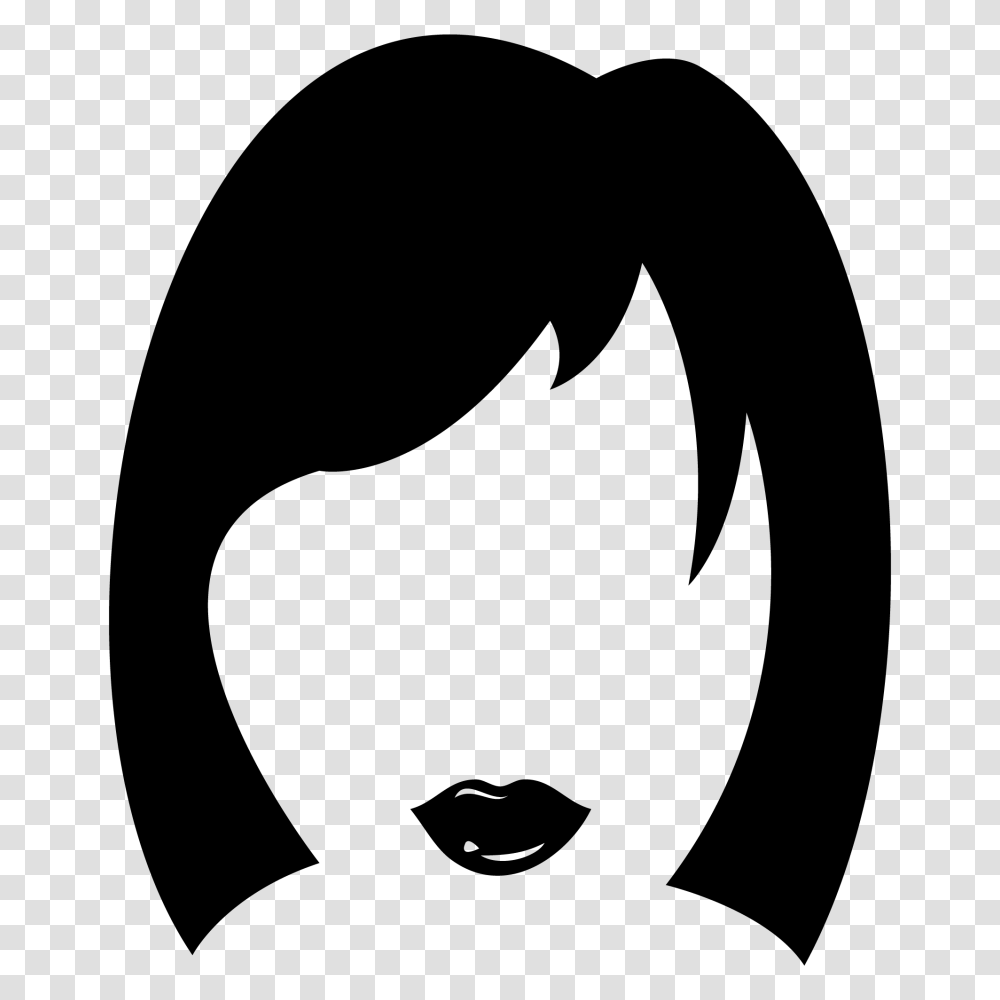 Woman Hair Clipart Black And White Clip Art Images, Gray, World Of Warcraft Transparent Png