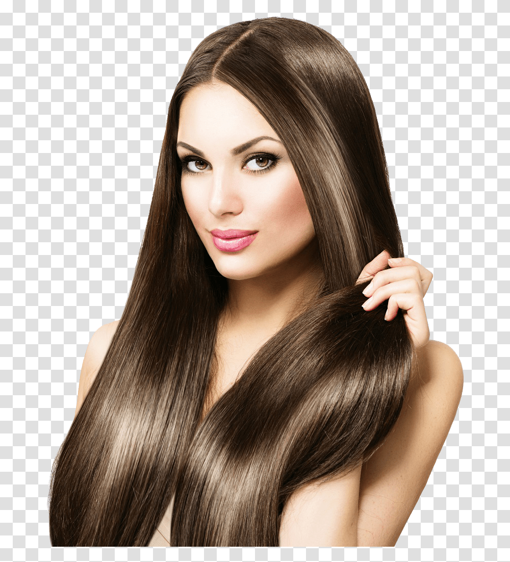 Woman Hair Photo Girl Hair Model, Person, Human, Lipstick, Cosmetics Transparent Png