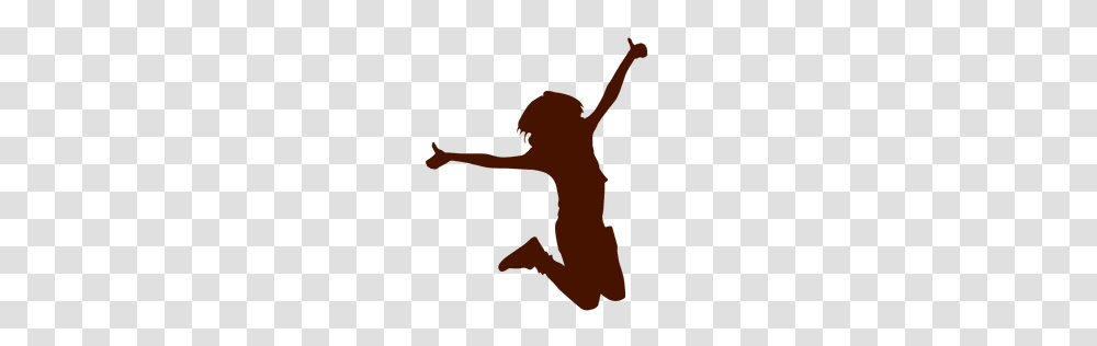 Woman Happy Jumping Silhouette, Animal, Leisure Activities, Mammal, Flare Transparent Png