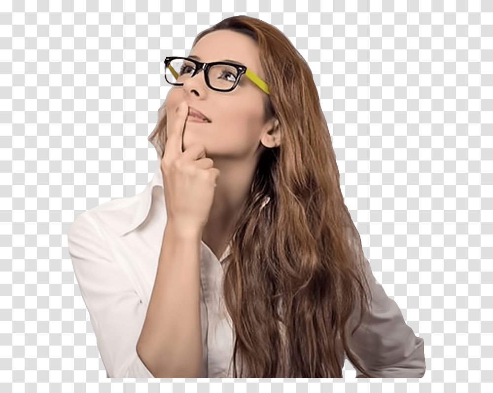 Woman Has Question, Face, Person, Female, Girl Transparent Png