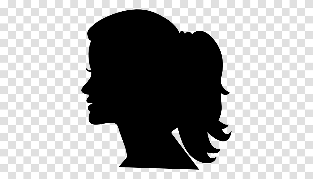 Woman Head Side Silhouette, Stencil, Person, Human, Baseball Cap Transparent Png