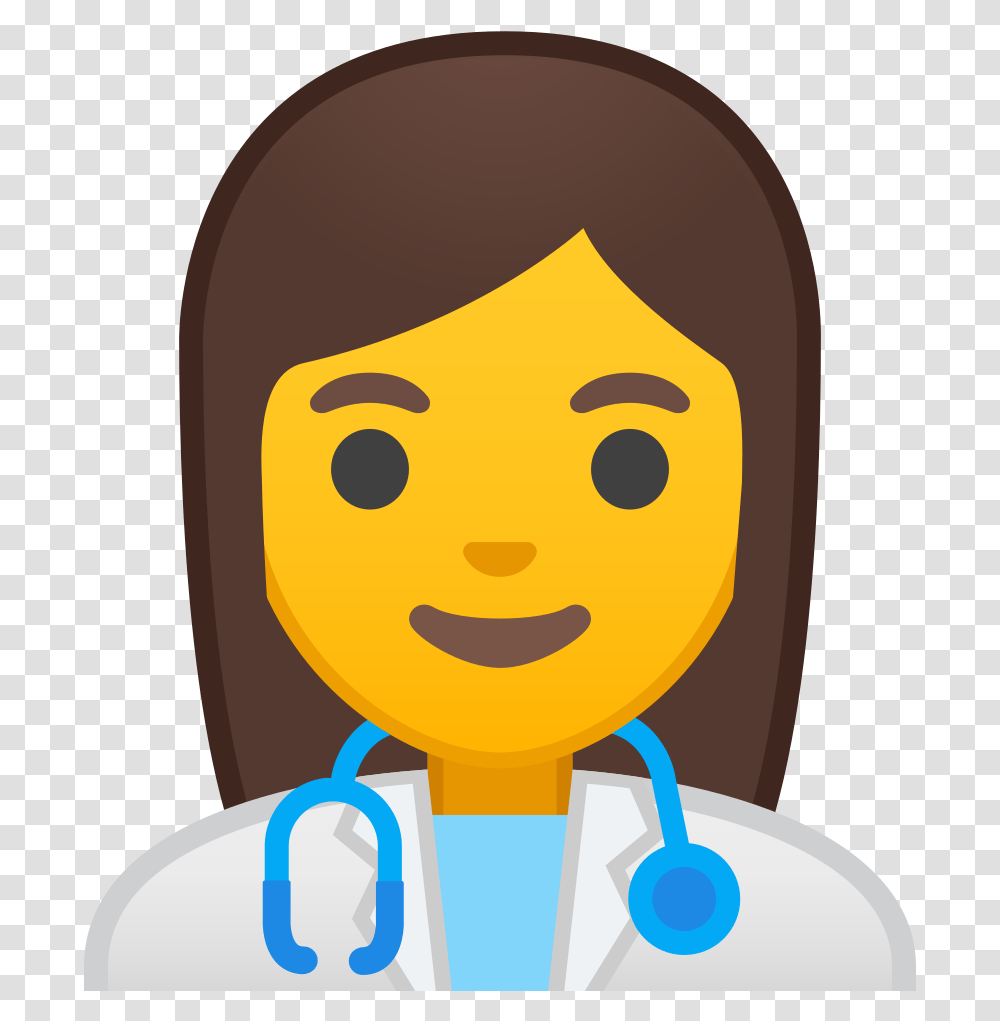 Woman Health Worker Icon Family Emoji, Head, Face, Rattle Transparent Png