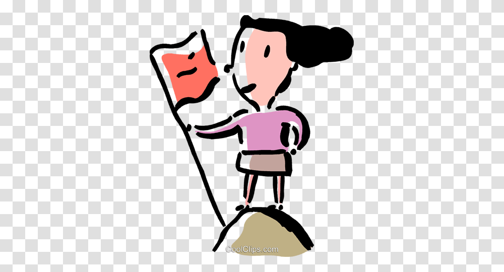 Woman Holding Flag, Face, Performer Transparent Png