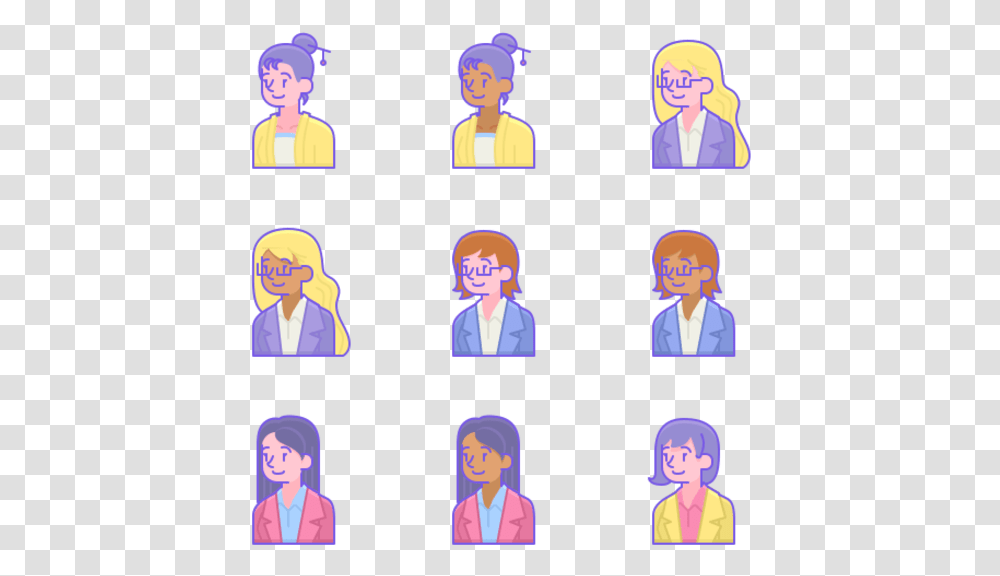 Woman Icons, Head, Person, Audience, Crowd Transparent Png