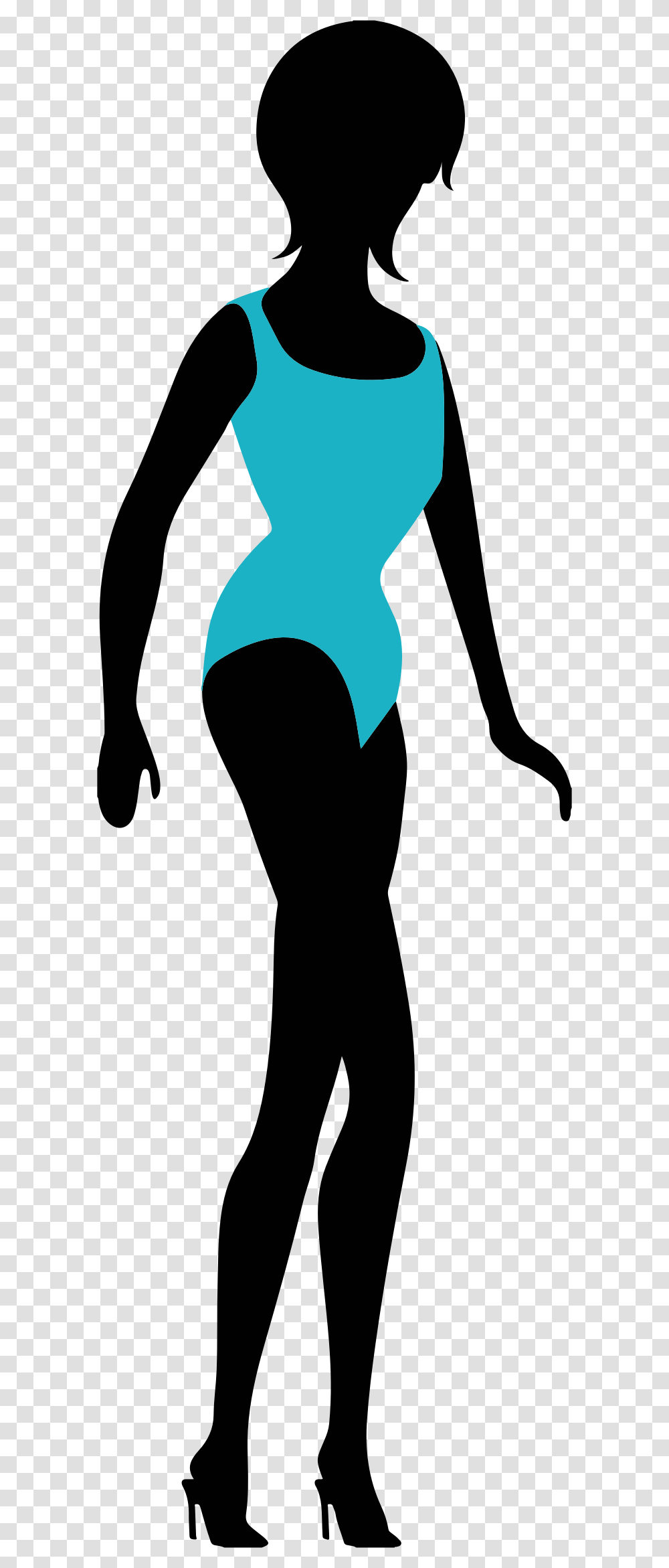 Woman In Bikini Silhouette Clip Arts Silhueta De Biquni, Mammal, Animal, Person Transparent Png