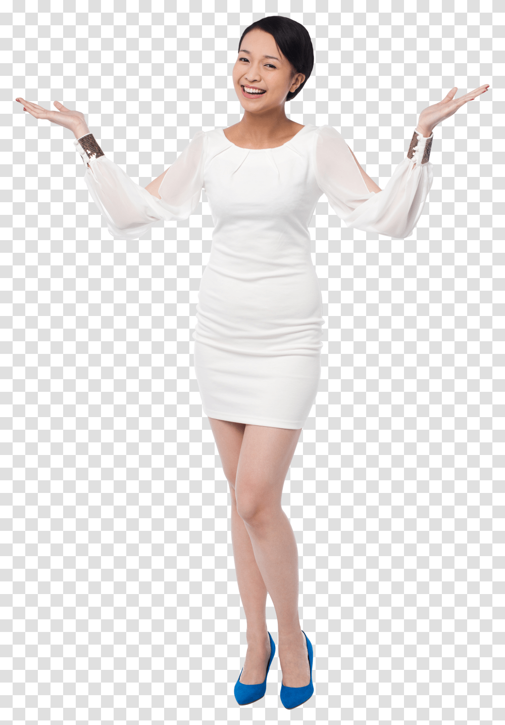 Woman In Dress, Sleeve, Long Sleeve, Person Transparent Png