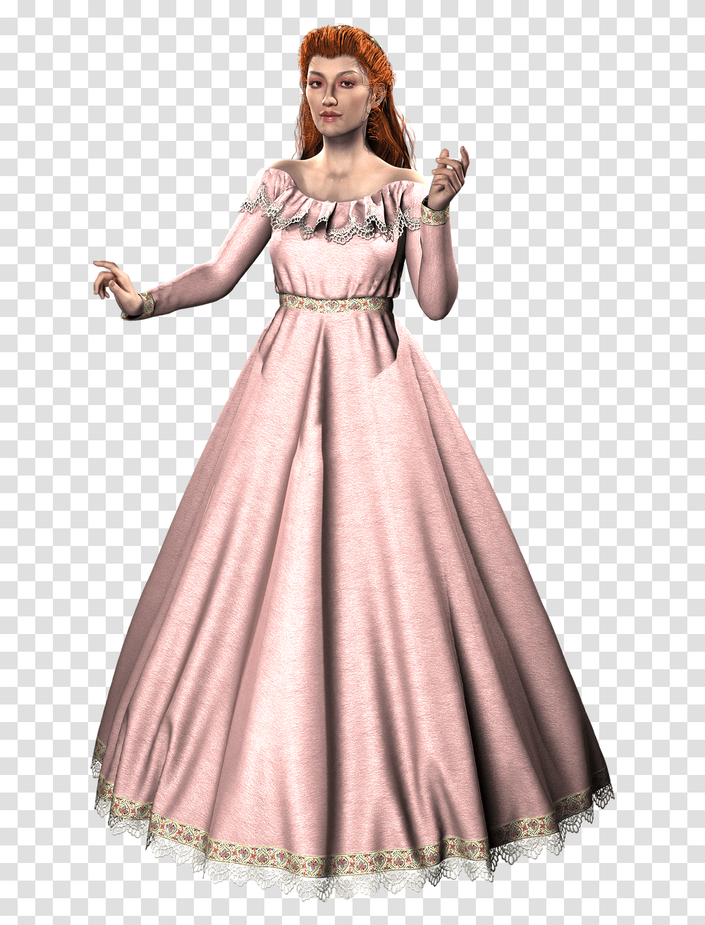 Woman In Dress Gown In Bangladesh, Apparel, Female, Person Transparent Png