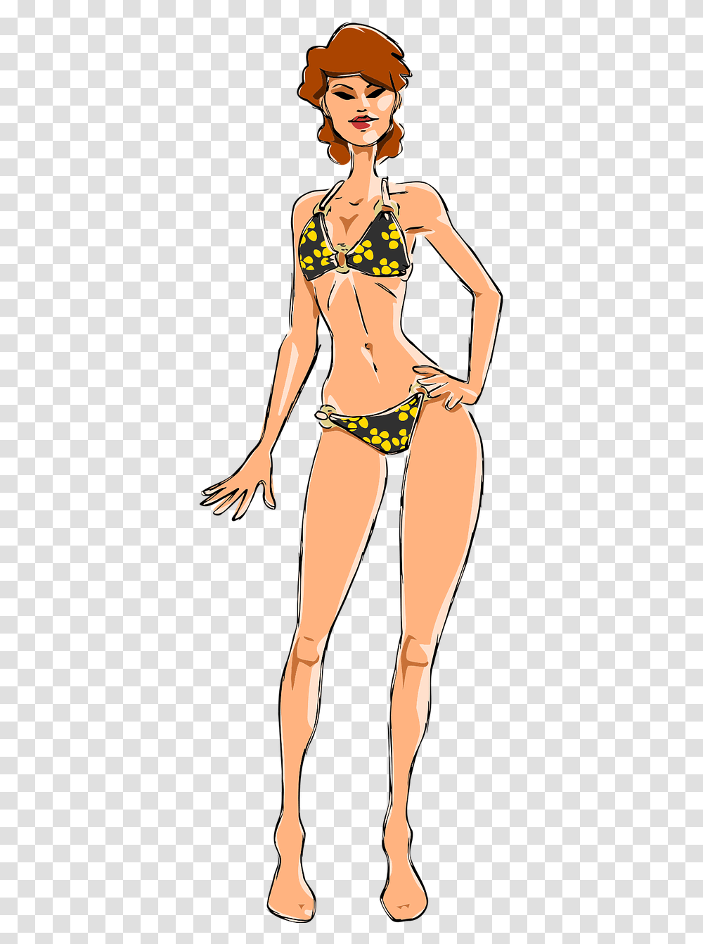 Woman In Swimsuit Clipart, Bikini, Swimwear, Person Transparent Png