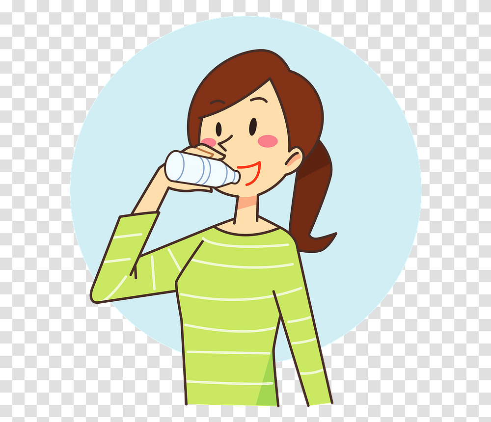 Woman Is Drinking Water Clipart Girl Drinking Water Clipart, Poster, Advertisement, Beverage, Female Transparent Png