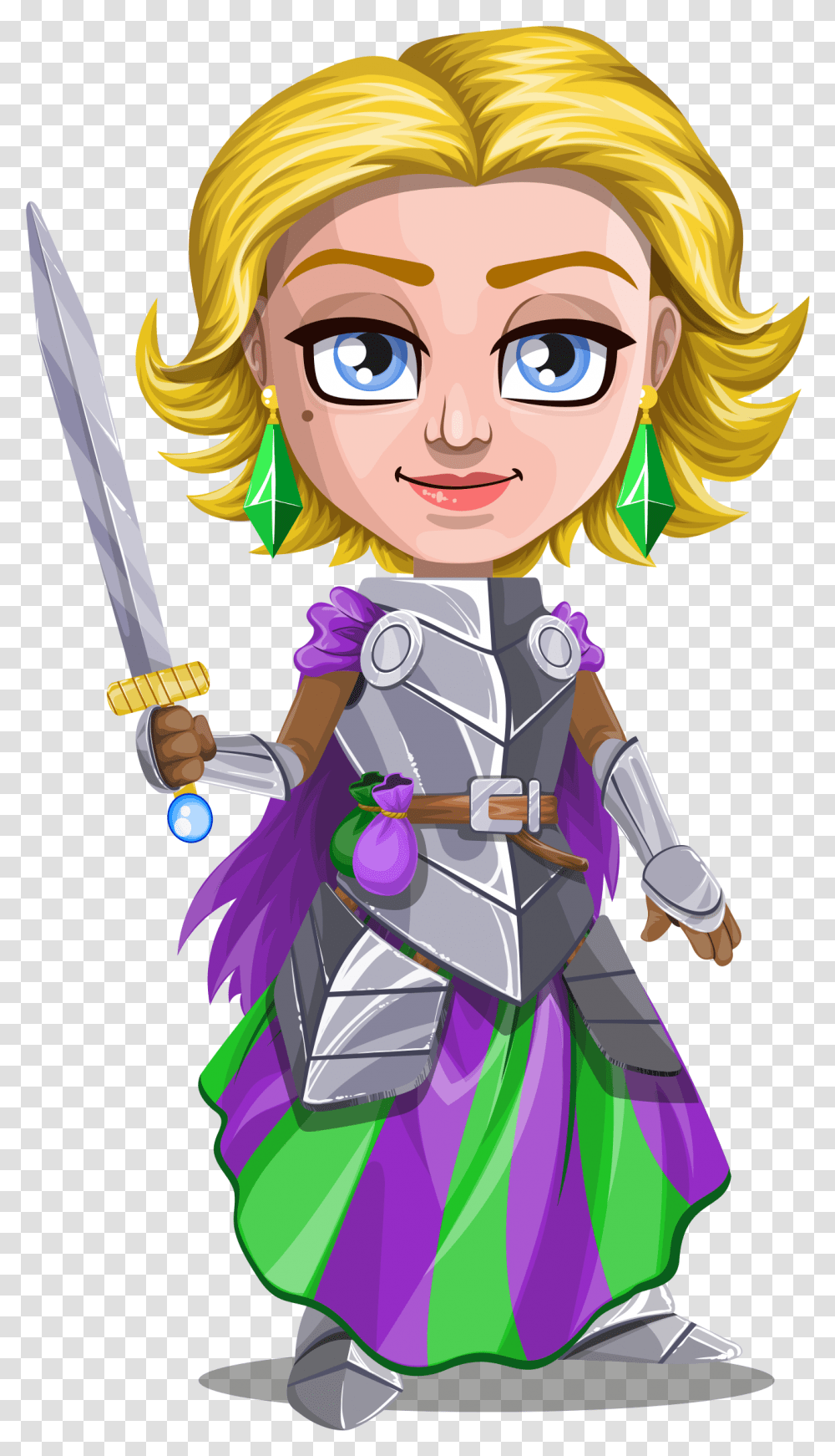 Woman Knight Cartoon, Person, Human, Duel, Costume Transparent Png