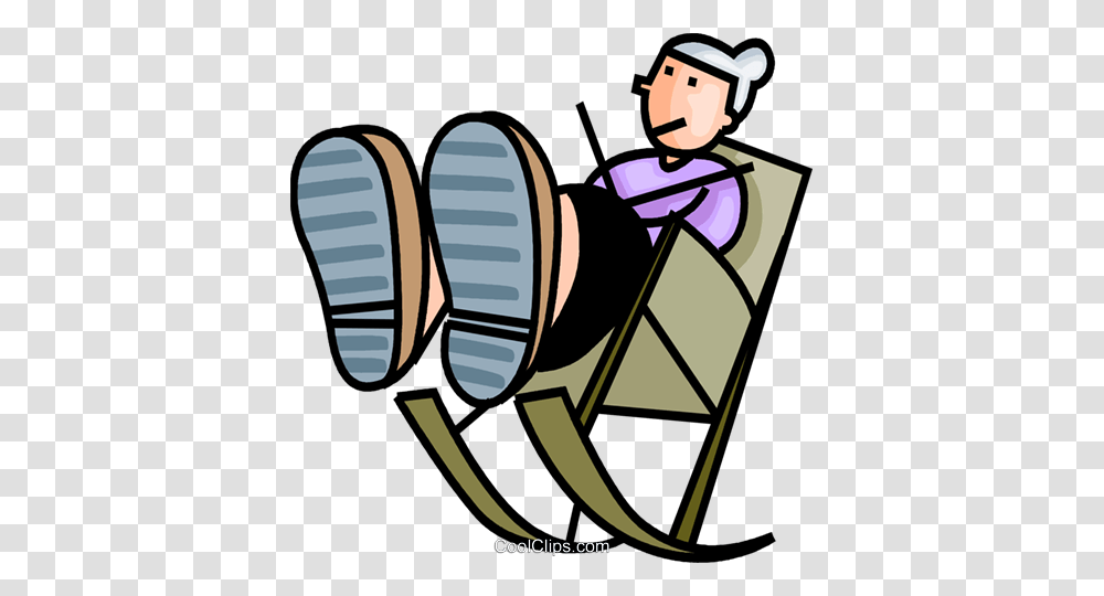 Woman Knitting In Her Rocking Chair Royalty Free Vector Clip Art, Dynamite, Bomb, Weapon, Weaponry Transparent Png