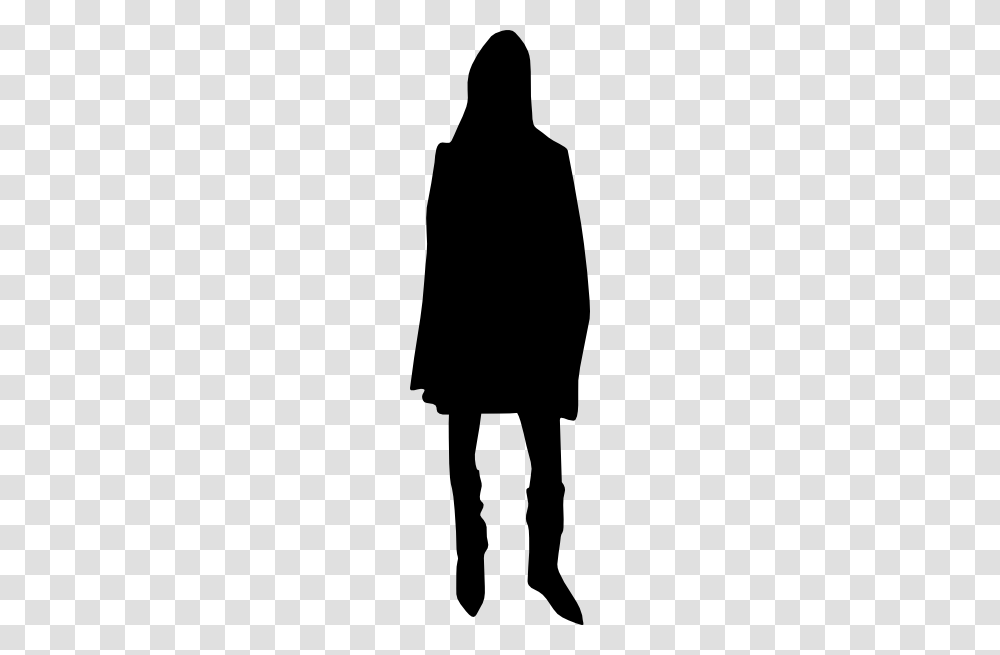 Woman Lady Silhouette Walking Clip Art, Person, Long Sleeve, Cloak Transparent Png