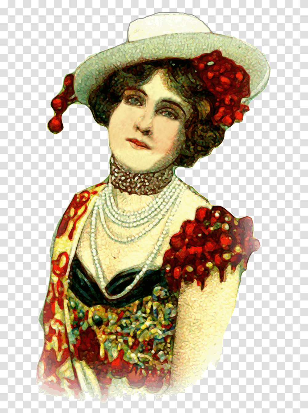 Woman Lady Vintage Free Photo Woman Vintage, Hat, Apparel, Accessories Transparent Png