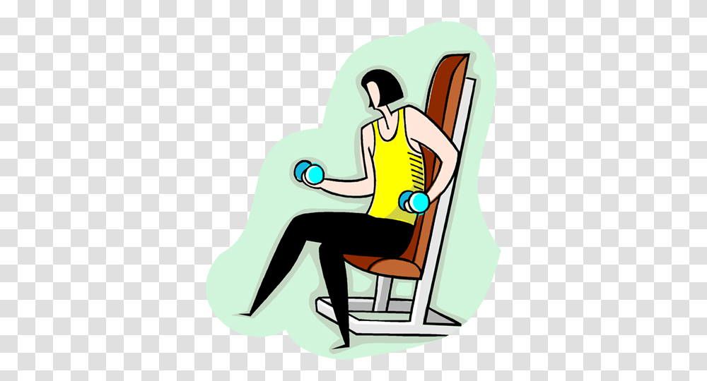 Woman Lifting Dumbbells Royalty Free Vector Clip Art Illustration, Sitting, Chair, Furniture, Drawing Transparent Png