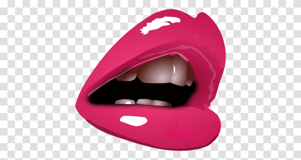 Woman Lips With Lipstick Close Up Vector Image, Mouth, Helmet, Apparel Transparent Png