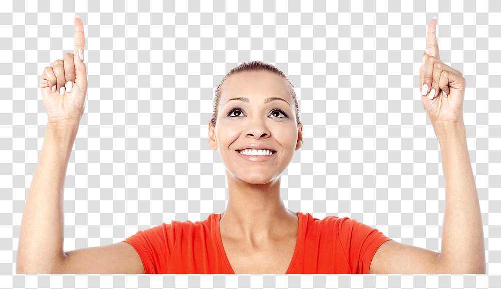 Woman Looking Up, Person, Face, Female Transparent Png
