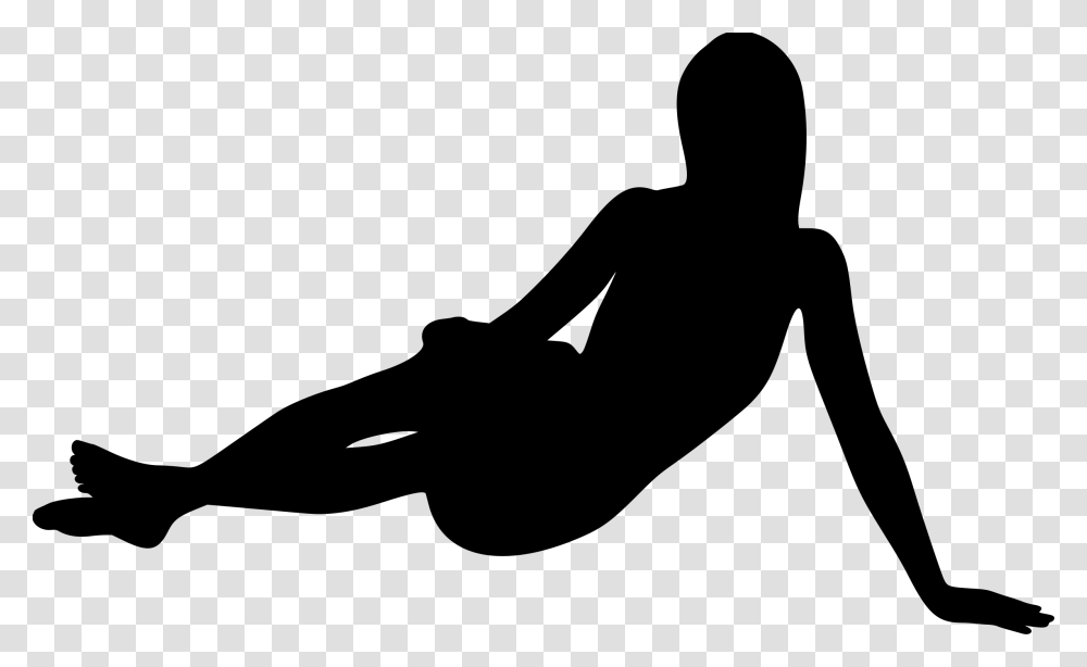 Woman Lying 2 Clip Arts Person Lying Silhouette, Gray, World Of Warcraft Transparent Png