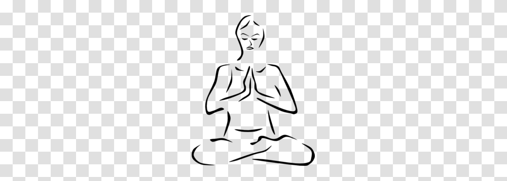 Woman Meditating Clip Art, Gray, World Of Warcraft Transparent Png